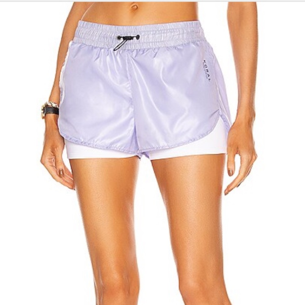 Koral Prep Zephyr Shorts - Purple Heather. Size S.